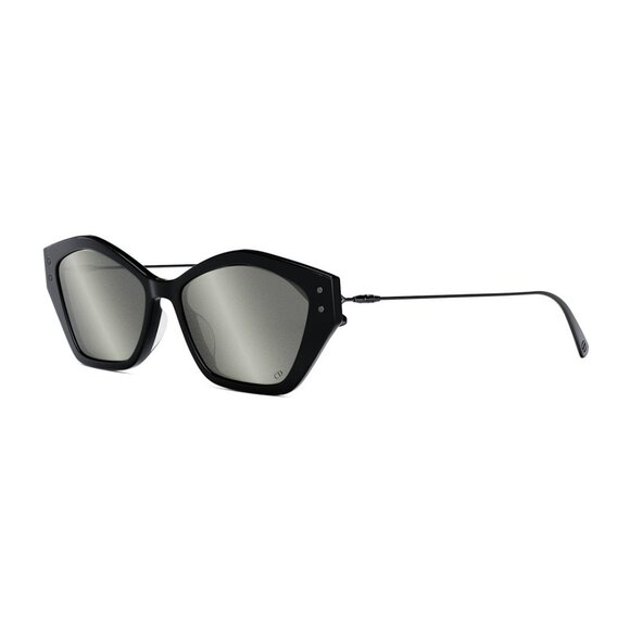 NEW AUTHENTIC MISSDIOR S1U 14A7 BLACK SILVER GEOMETRIC WOMEN DIOR SUNGLASSES - Picture 1 of 3